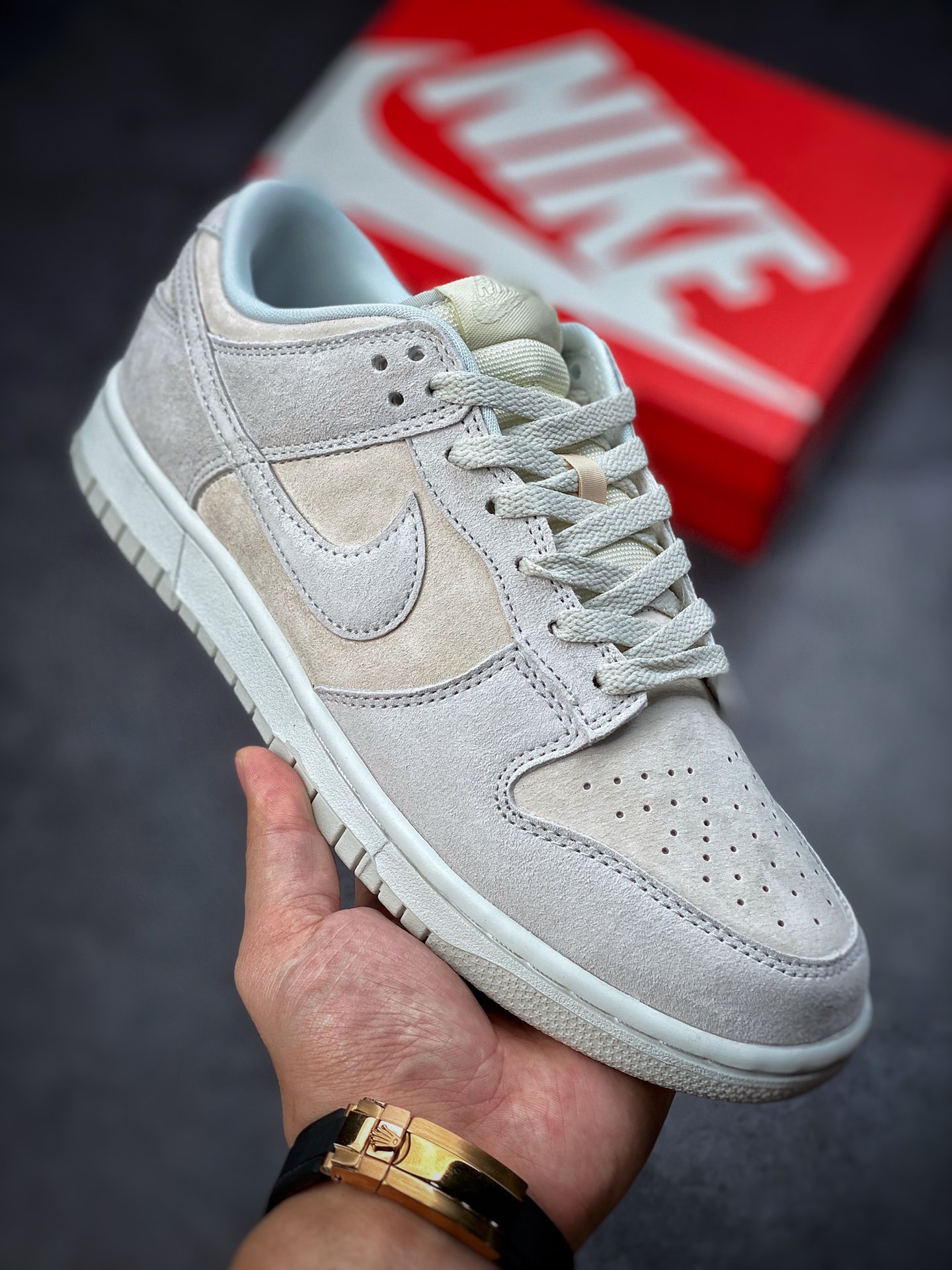 260 Nike Dunk Low PRM “Vast Grey” 复古奶灰色DD8338-001