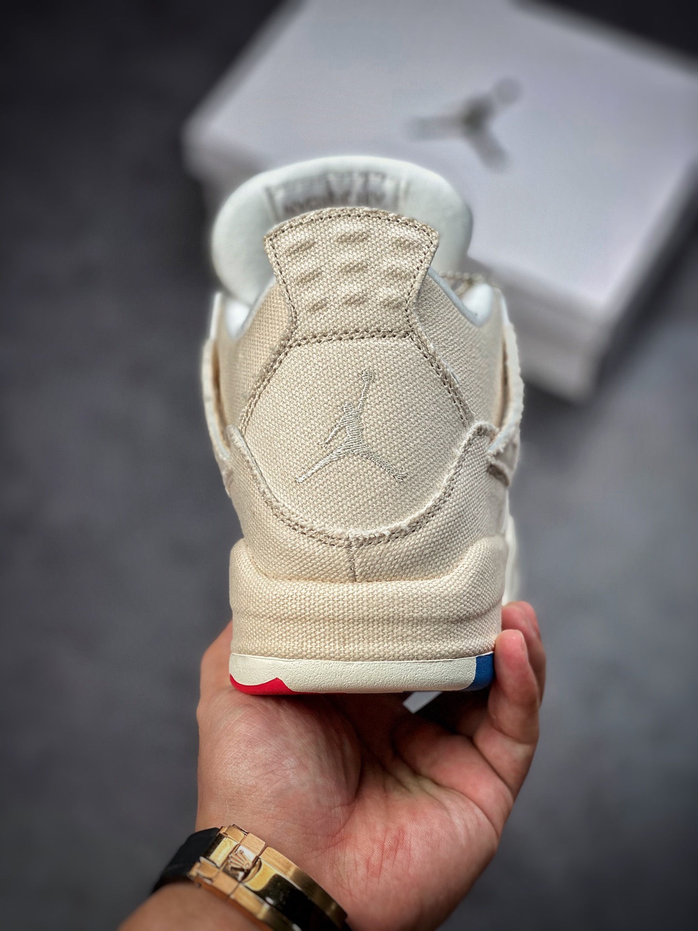200 Air Jordan 4 Rerto“Canvas” 米白帆布 小Levi’s #原盒原配 DQ4909-100