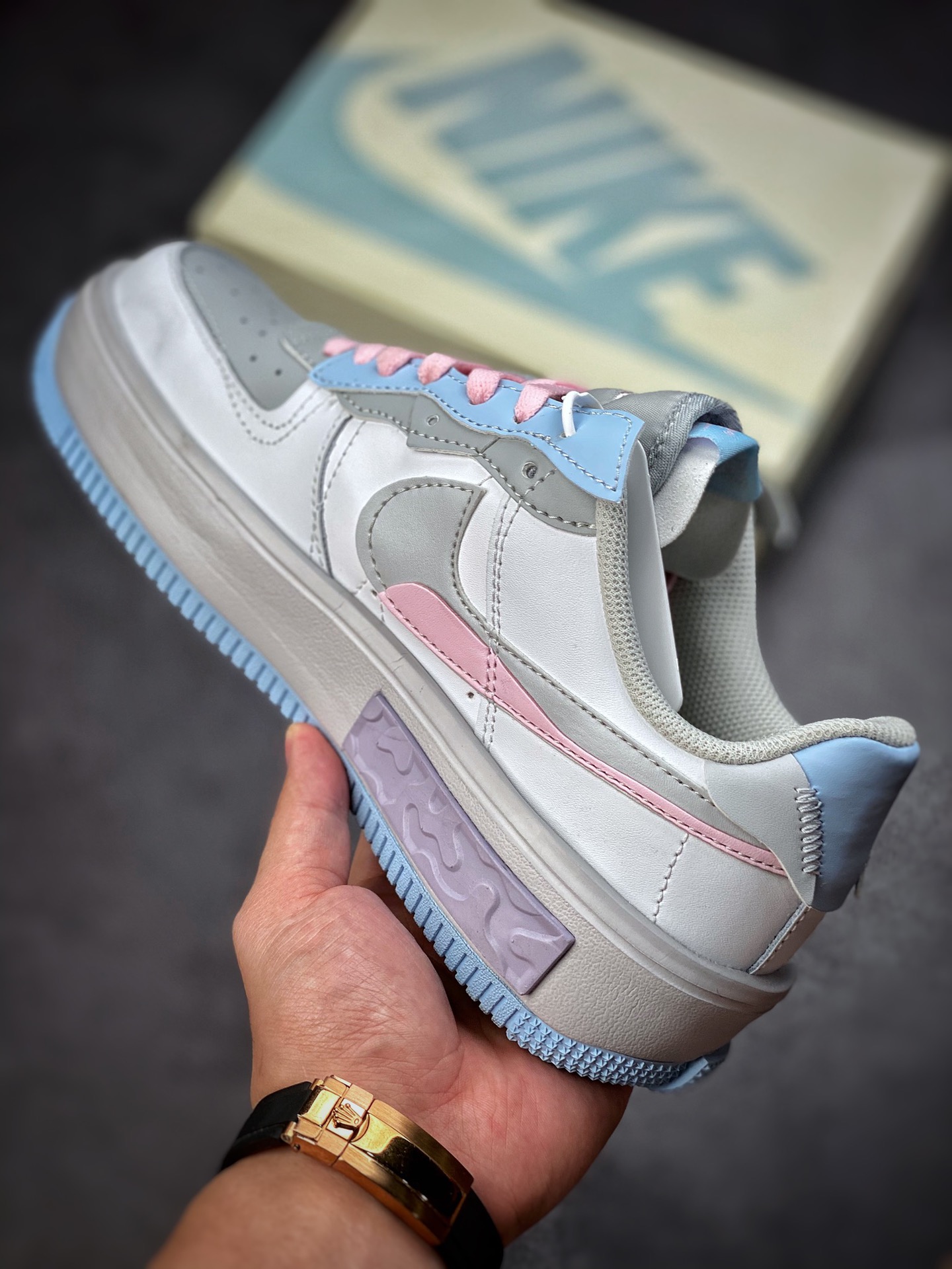 260 Nike Air Force 1 Fontanka “灰粉蓝紫” 空军丰塔卡系列 CW6688-605