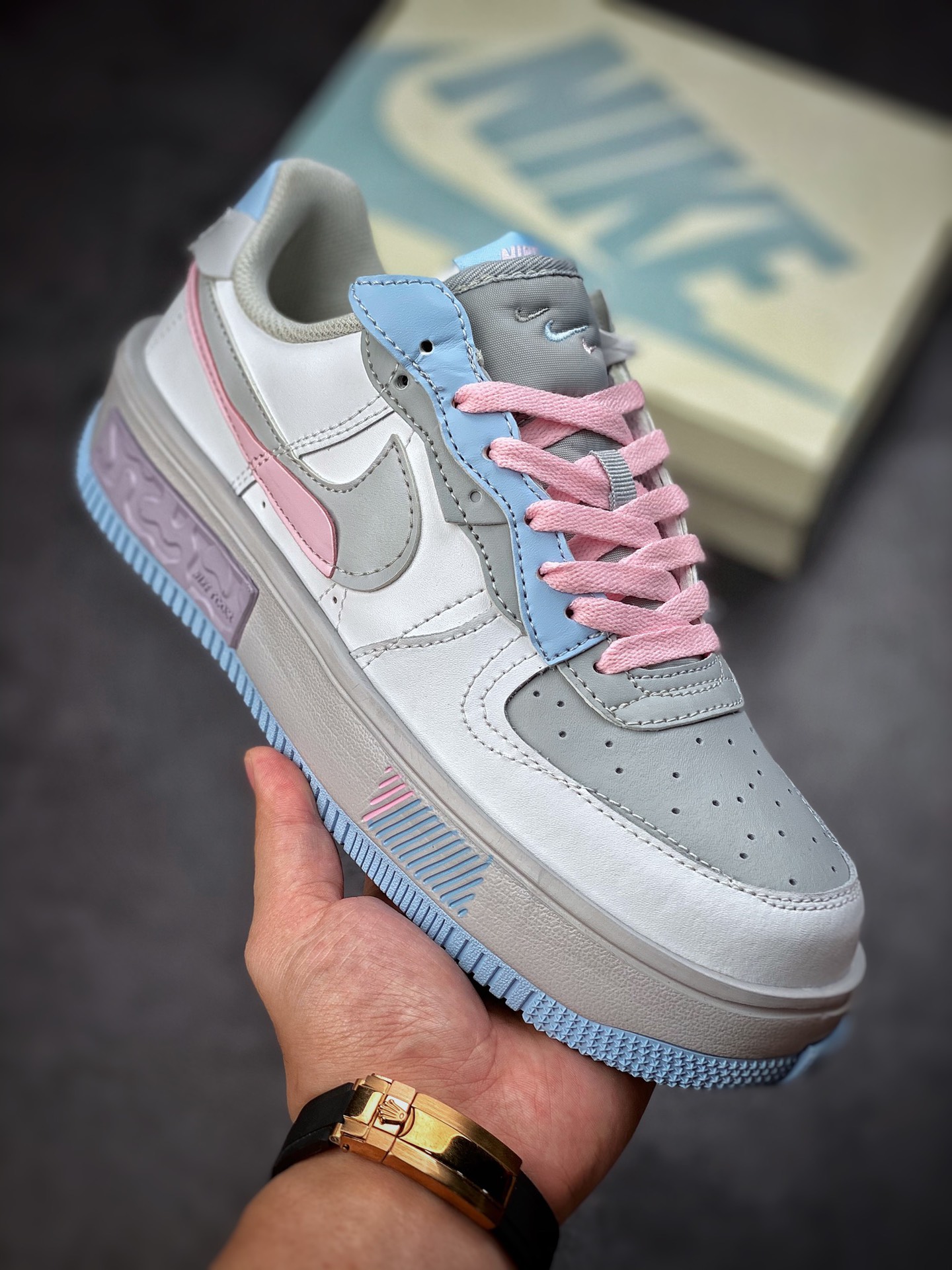 260 Nike Air Force 1 Fontanka “灰粉蓝紫” 空军丰塔卡系列 CW6688-605