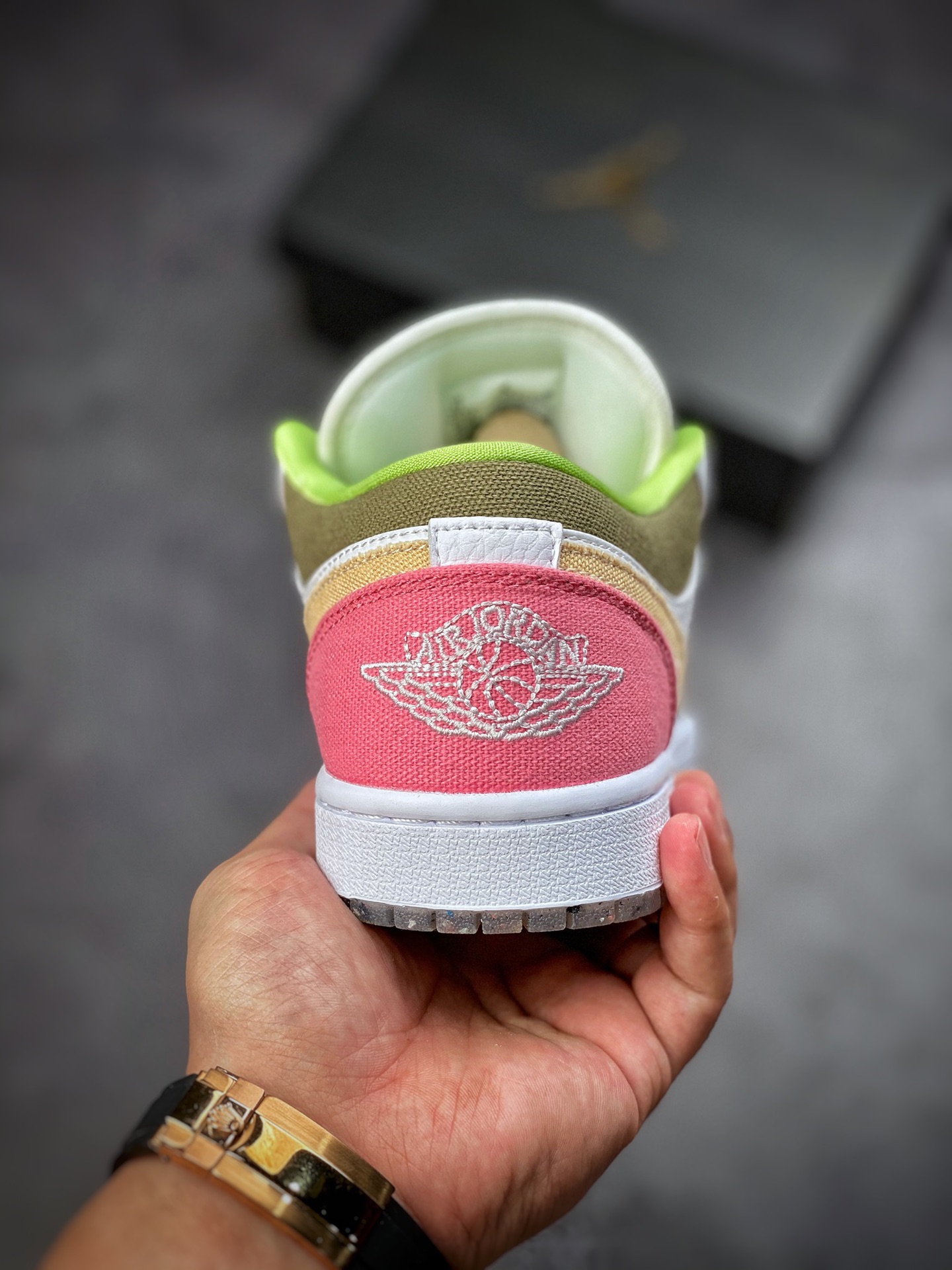 200 Air Jordan 1 Low 白粉棕 拼色 环保款 AJ1乔1低帮休闲板鞋 DJ0341-100