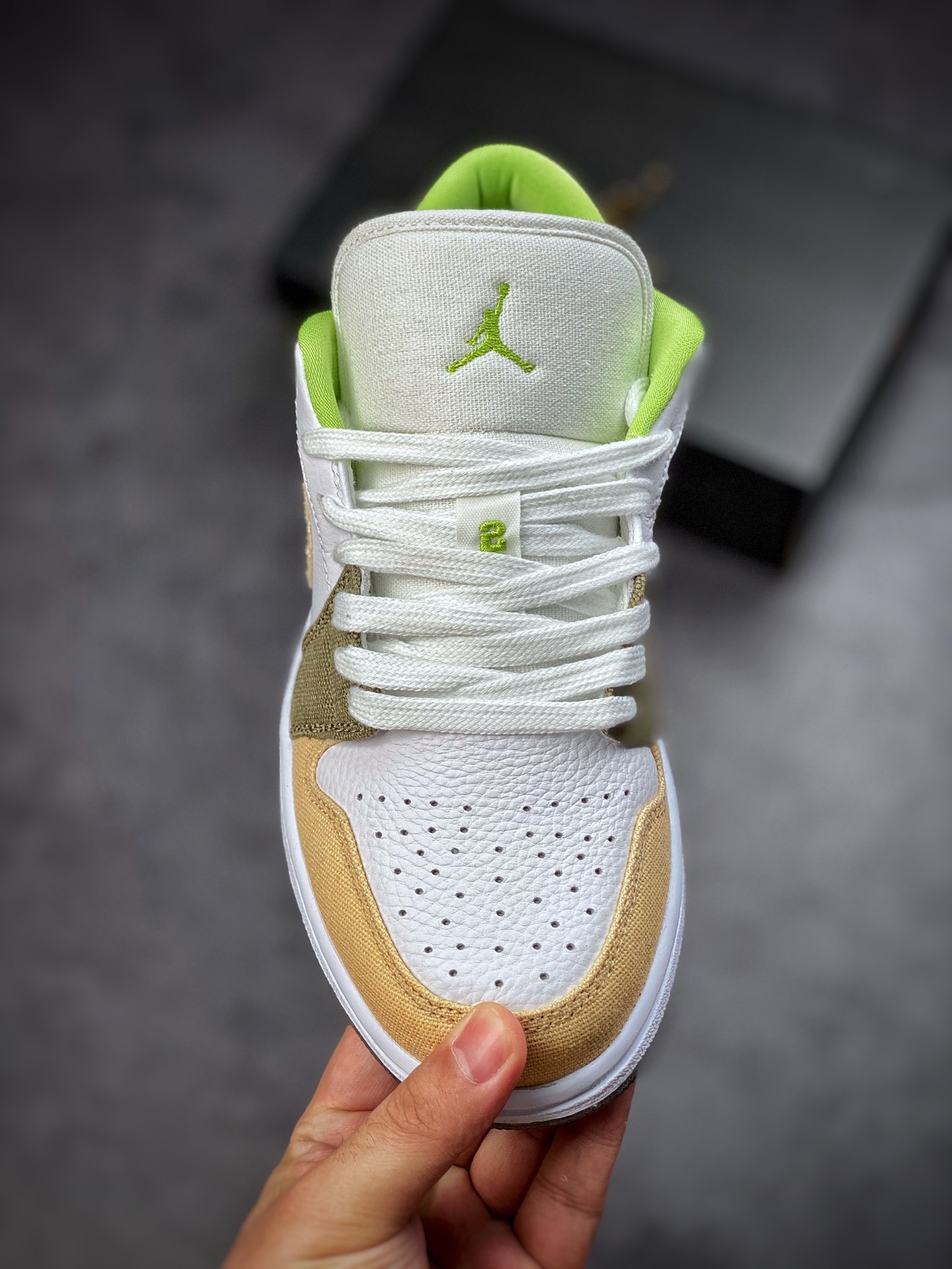 200 Air Jordan 1 Low 白粉棕 拼色 环保款 AJ1乔1低帮休闲板鞋 DJ0341-100