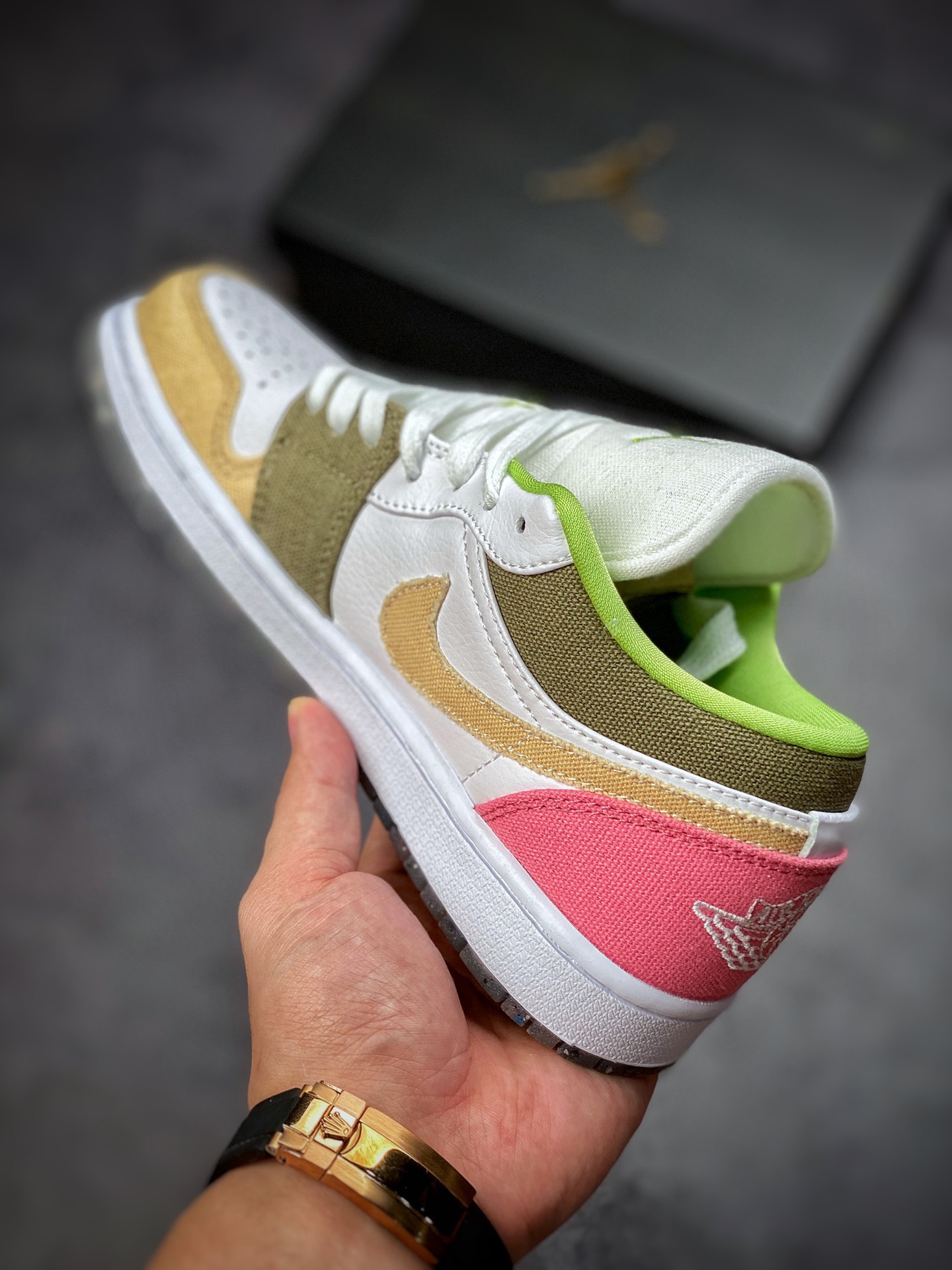 200 Air Jordan 1 Low 白粉棕 拼色 环保款 AJ1乔1低帮休闲板鞋 DJ0341-100