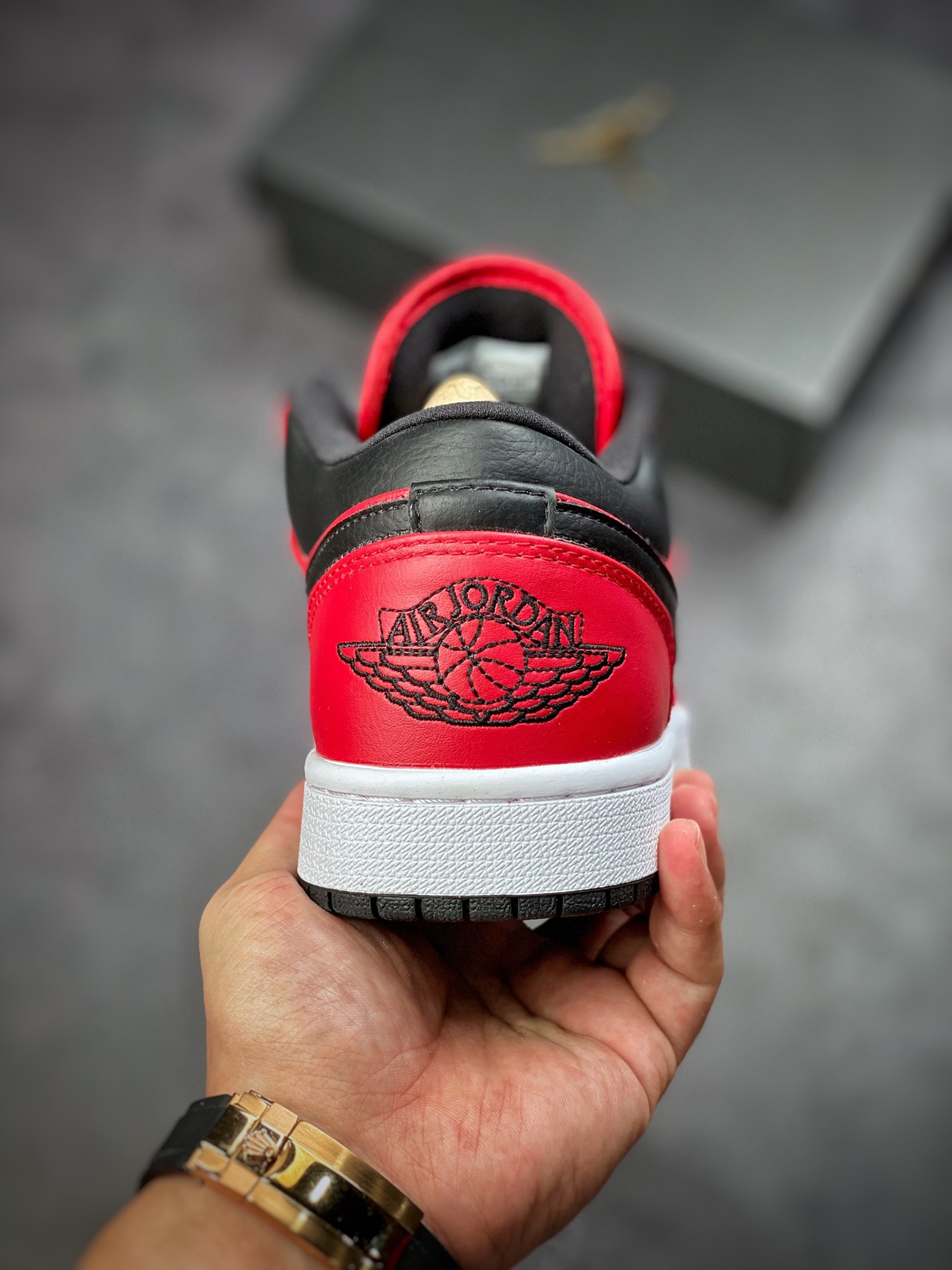 200 Air Jordan 1 Low 红黑 黑钩 AJ1乔1低帮休闲板鞋 553558-605