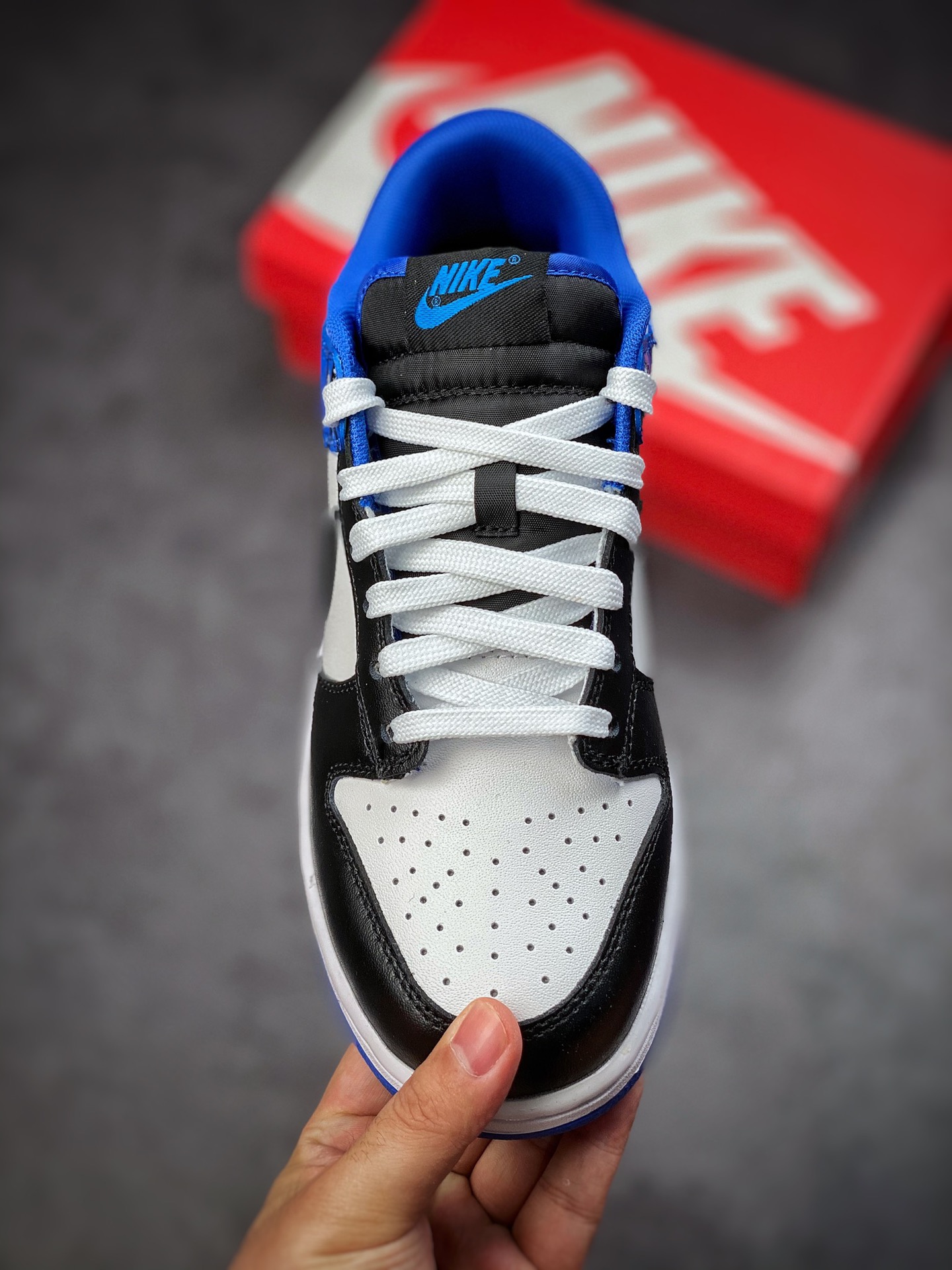 180 Nike Dunk Low 南京东路 黑白蓝 低帮休闲运动滑板板鞋DD1391-001