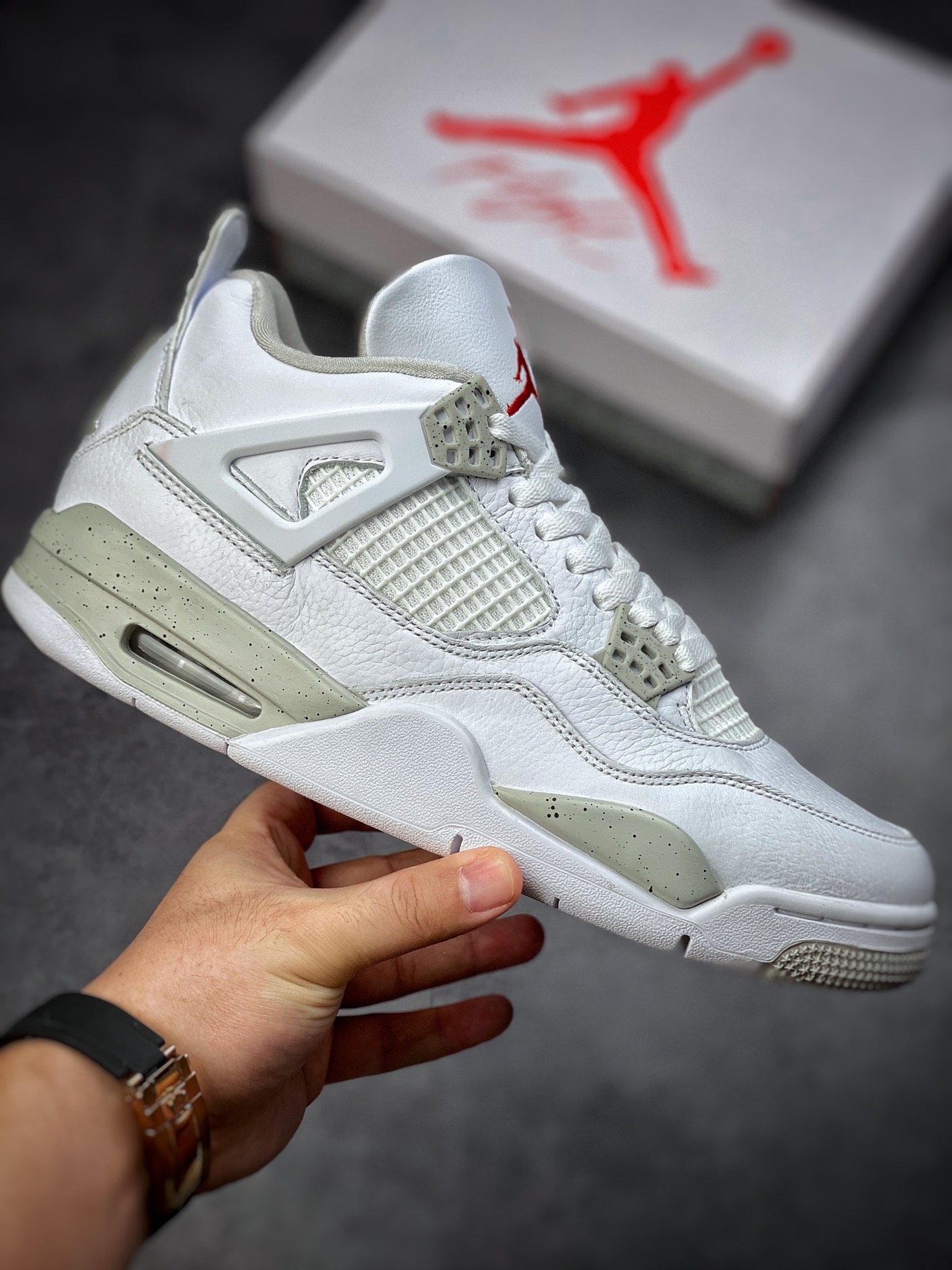 450 纯原 Air Jordan 4 白水泥 CT8527-100