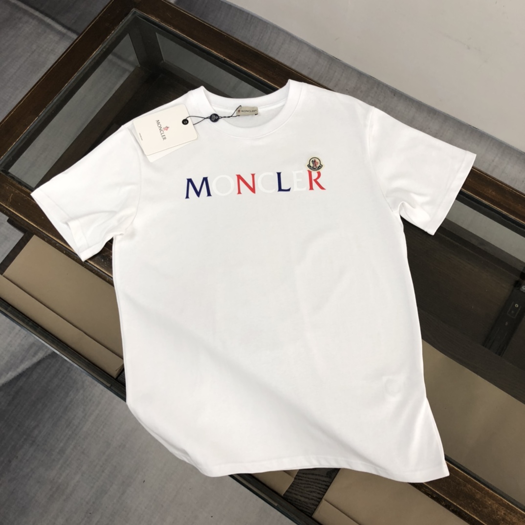 Moncler Clothing T-Shirt Summer Collection Fashion Short Sleeve