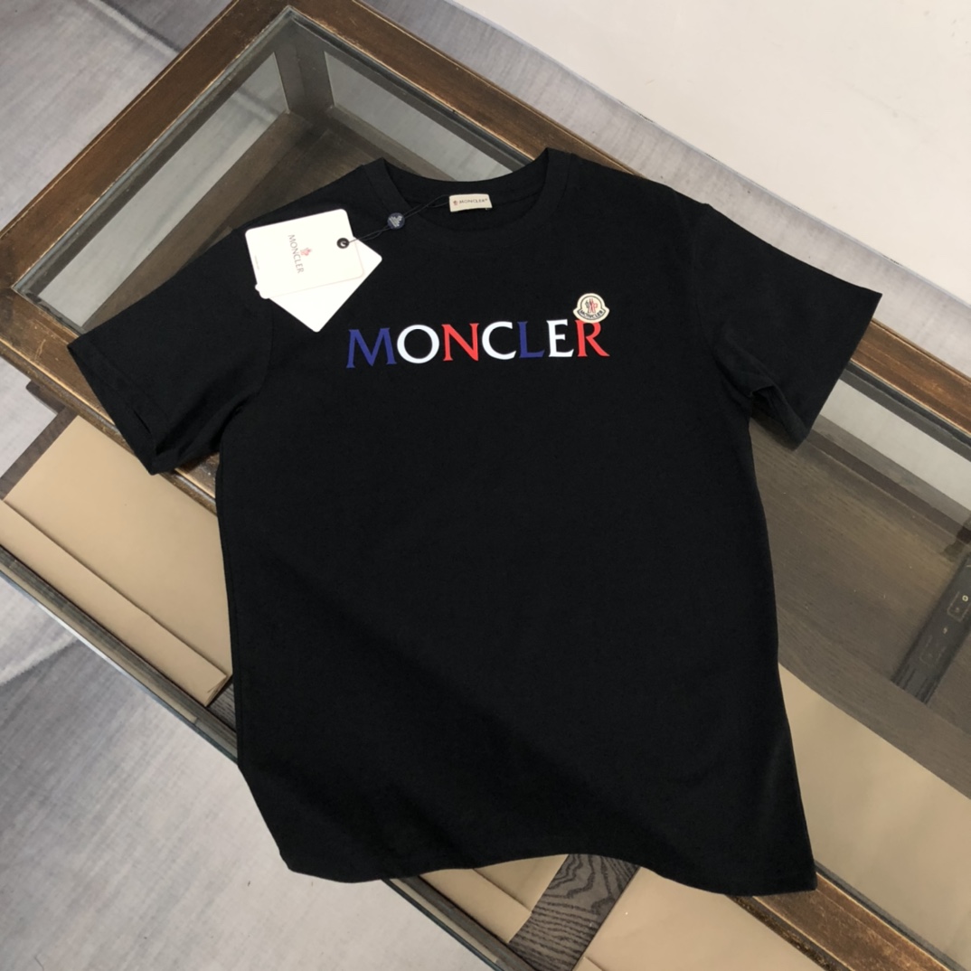 Moncler Clothing T-Shirt Summer Collection Fashion Short Sleeve