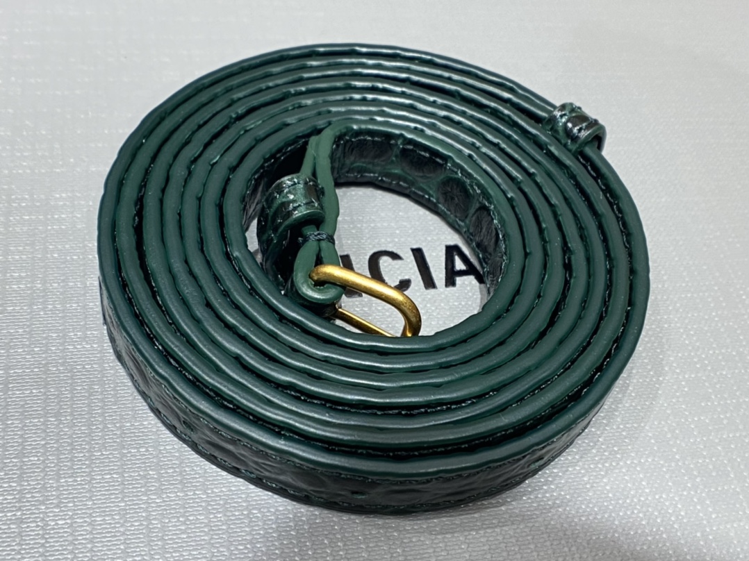 Balenciaga B.Small 18CM Bag 618156鳄鱼纹绿色/金扣