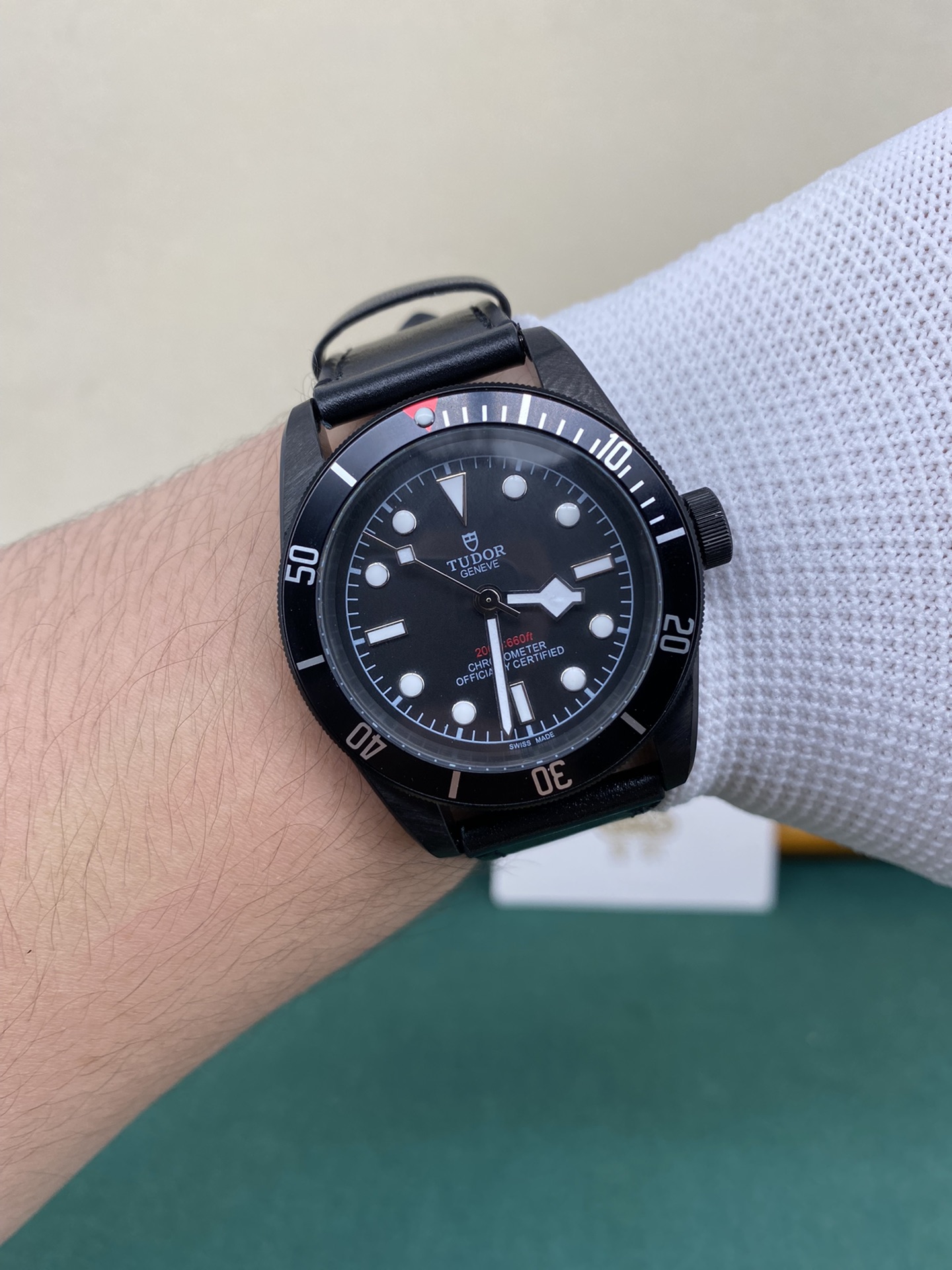 Tudor 皇家 帝舵碧湾系列，黑陶瓷