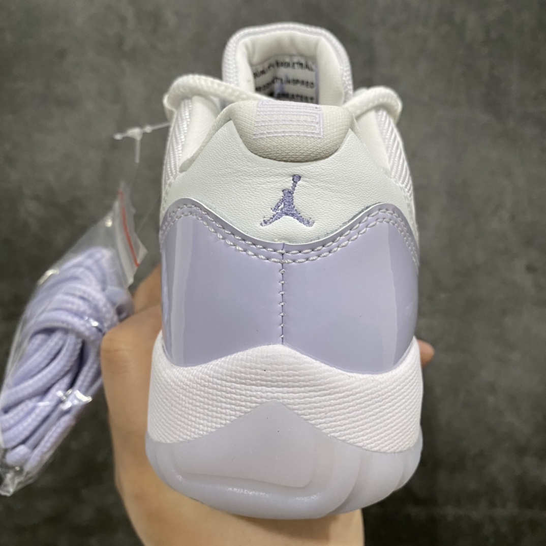 图片[4]-X版纯原 Air Jordan AJ11 低帮 白紫 女神紫 低帮篮球鞋 AH7860 101 原厂材料打造 顶级品质 市售天花板版本 尺码：36-39-选品中心
