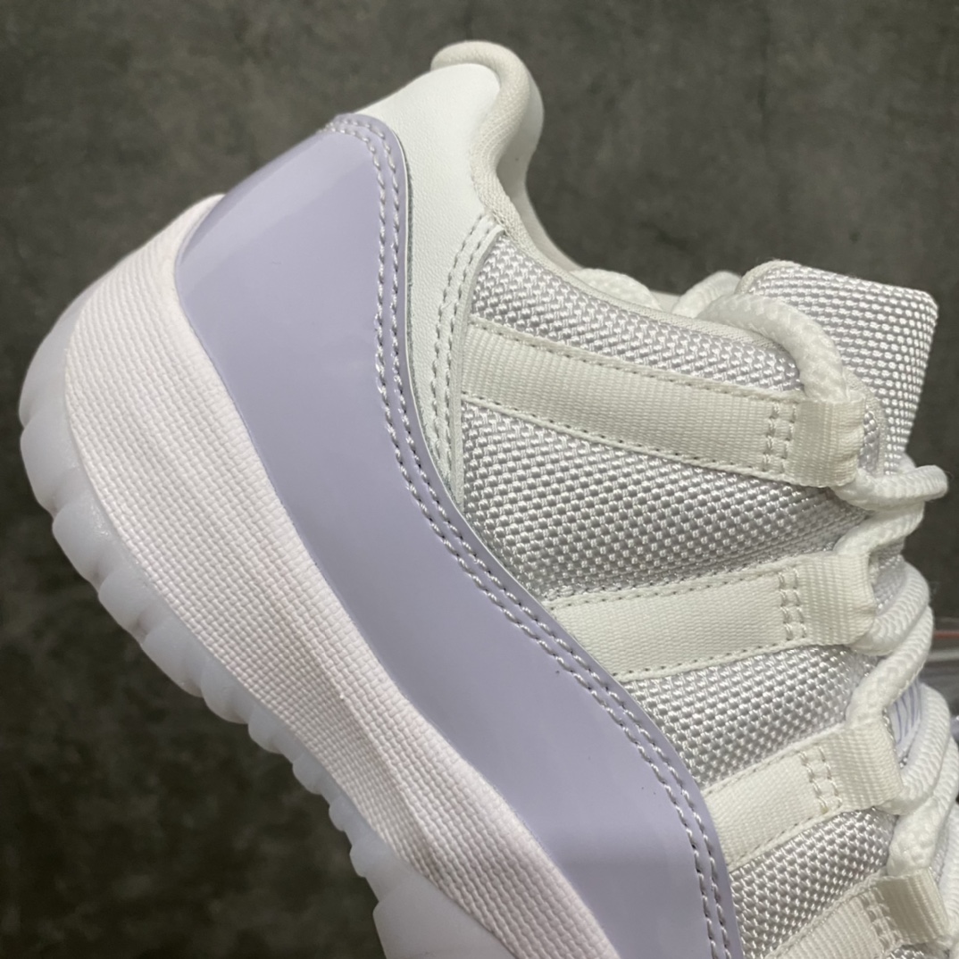 图片[7]-X版纯原 Air Jordan AJ11 低帮 白紫 女神紫 低帮篮球鞋 AH7860 101 原厂材料打造 顶级品质 市售天花板版本 尺码：36-39-选品中心