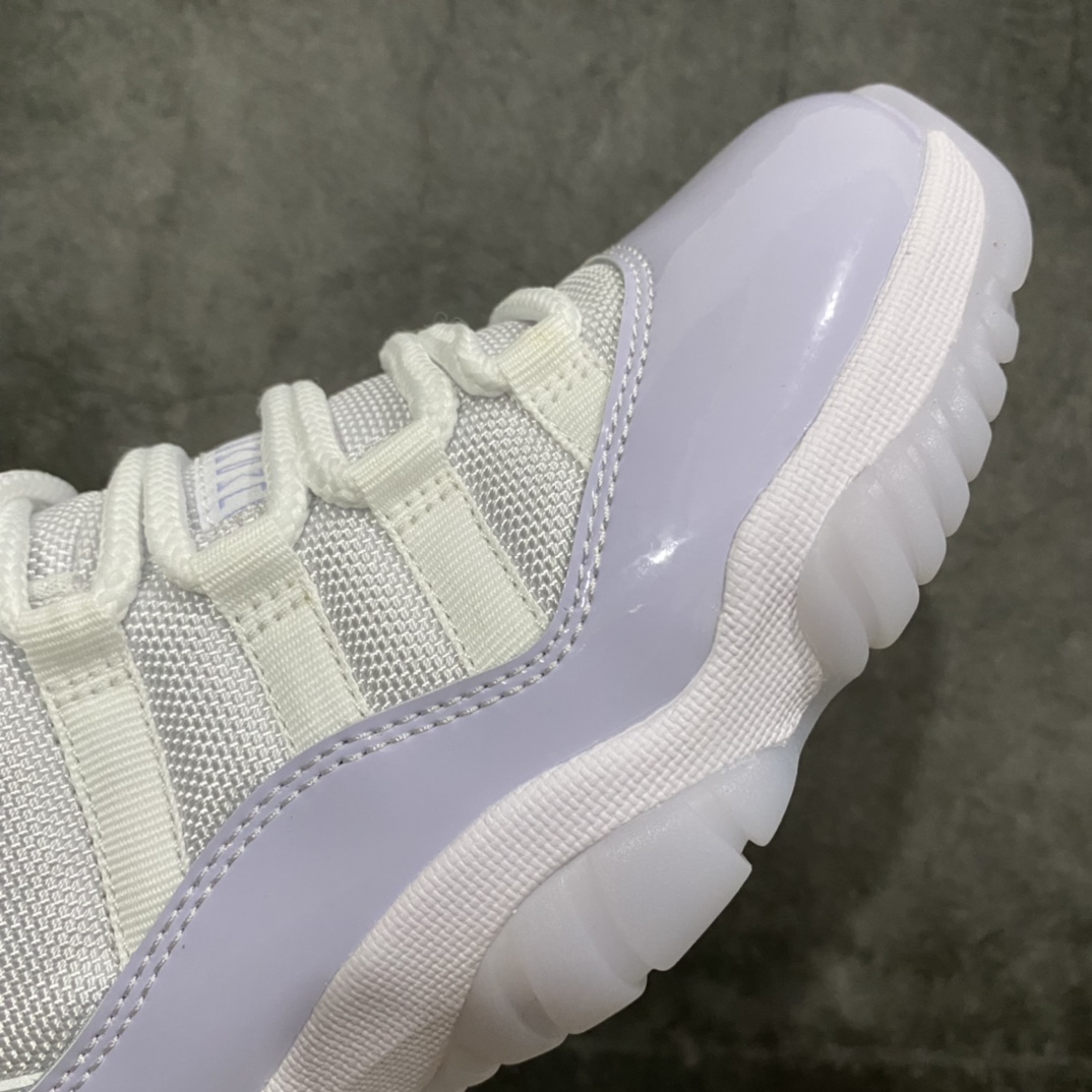 图片[6]-X版纯原 Air Jordan AJ11 低帮 白紫 女神紫 低帮篮球鞋 AH7860 101 原厂材料打造 顶级品质 市售天花板版本 尺码：36-39-选品中心