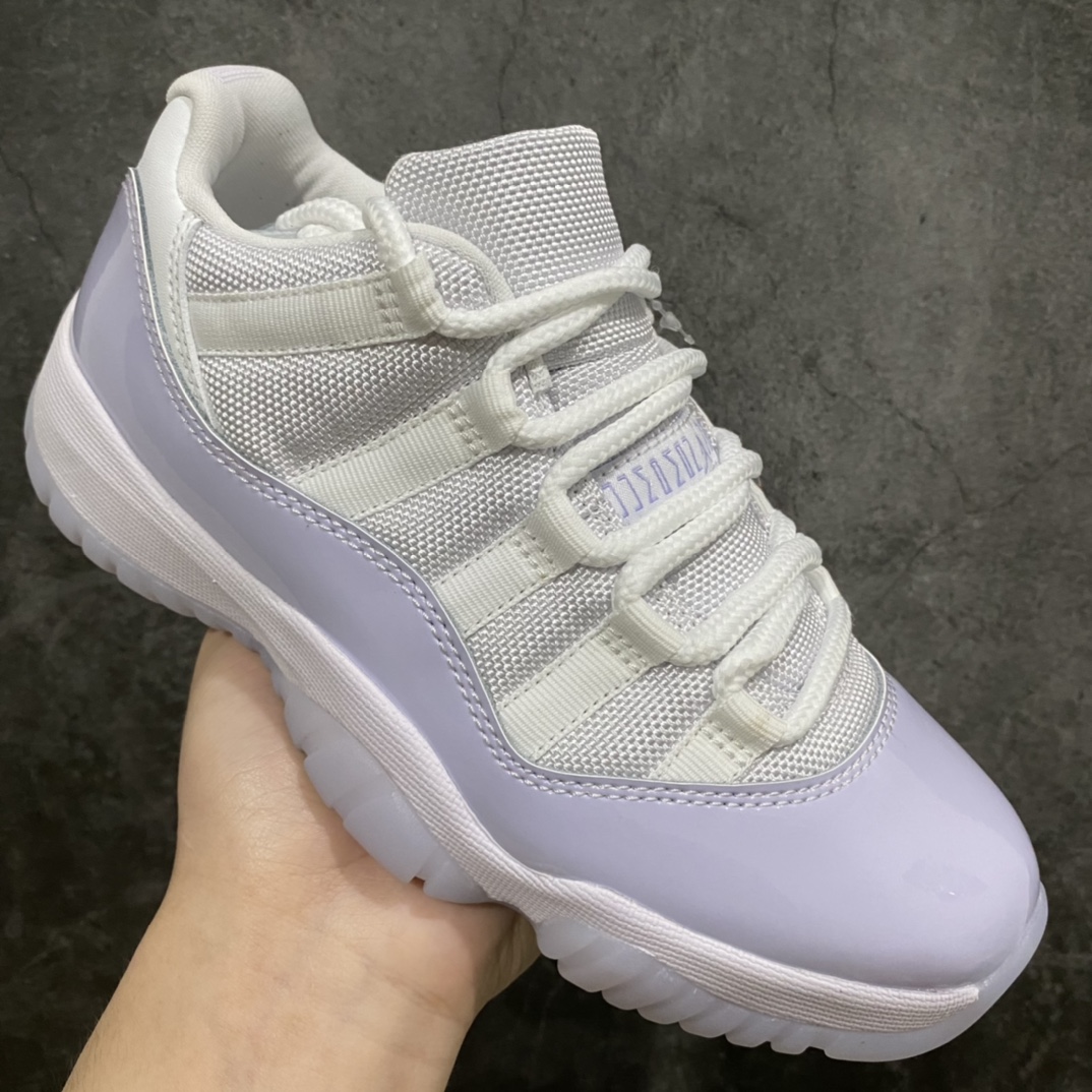 图片[3]-X版纯原 Air Jordan AJ11 低帮 白紫 女神紫 低帮篮球鞋 AH7860 101 原厂材料打造 顶级品质 市售天花板版本 尺码：36-39-选品中心