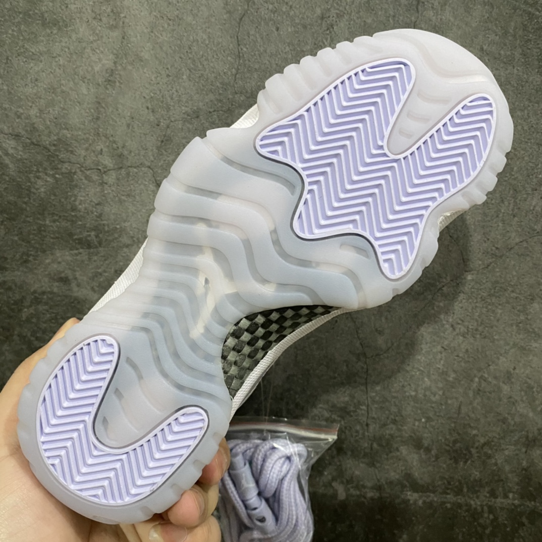 图片[8]-X版纯原 Air Jordan AJ11 低帮 白紫 女神紫 低帮篮球鞋 AH7860 101 原厂材料打造 顶级品质 市售天花板版本 尺码：36-39-选品中心