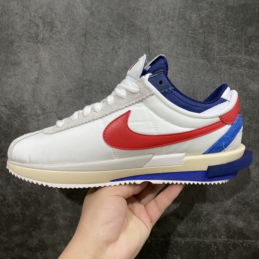 图片[2]-神版SACAI x NK Air Zoom Cortez SP 4.0\”OG Royal Fuchsia\”4.0 经典阿甘跑鞋 诞生 50 周年纪念款 日式解构美学联名原楦原纸版开发、厚实牛津布组合翻毛皮革鞋面材质 、中底嵌入超轻发泡EVA缓震材质及4层组合鞋底型、前掌嵌入Air Zoom开窗式纤维气垫 尺码：36 36.5 37.5 38 38.5 39 40 40.5 41 42 42.5 43 44 44.5 45 46-选品中心