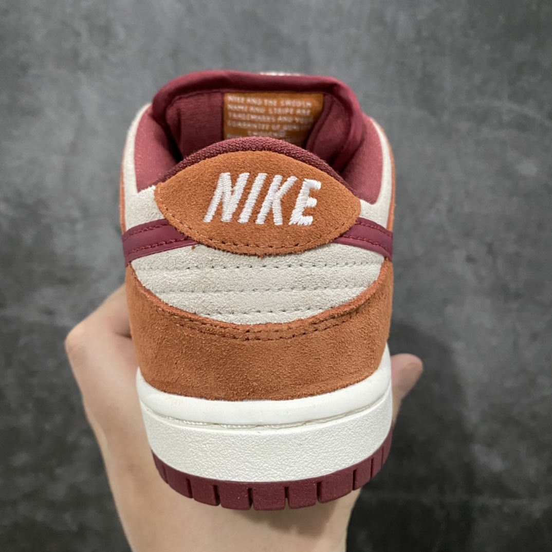 图片[3]-L版纯原Dunk SB红棕 棕色红钩 BQ6817-202 个人感觉是目前市场最优版本之一 做工品质都没得挑 厚鞋舌 翻毛皮料无色差 鞋型 勾子清洁度也都很好 价格合理 推荐这个版本 尺码：36-46-选品中心