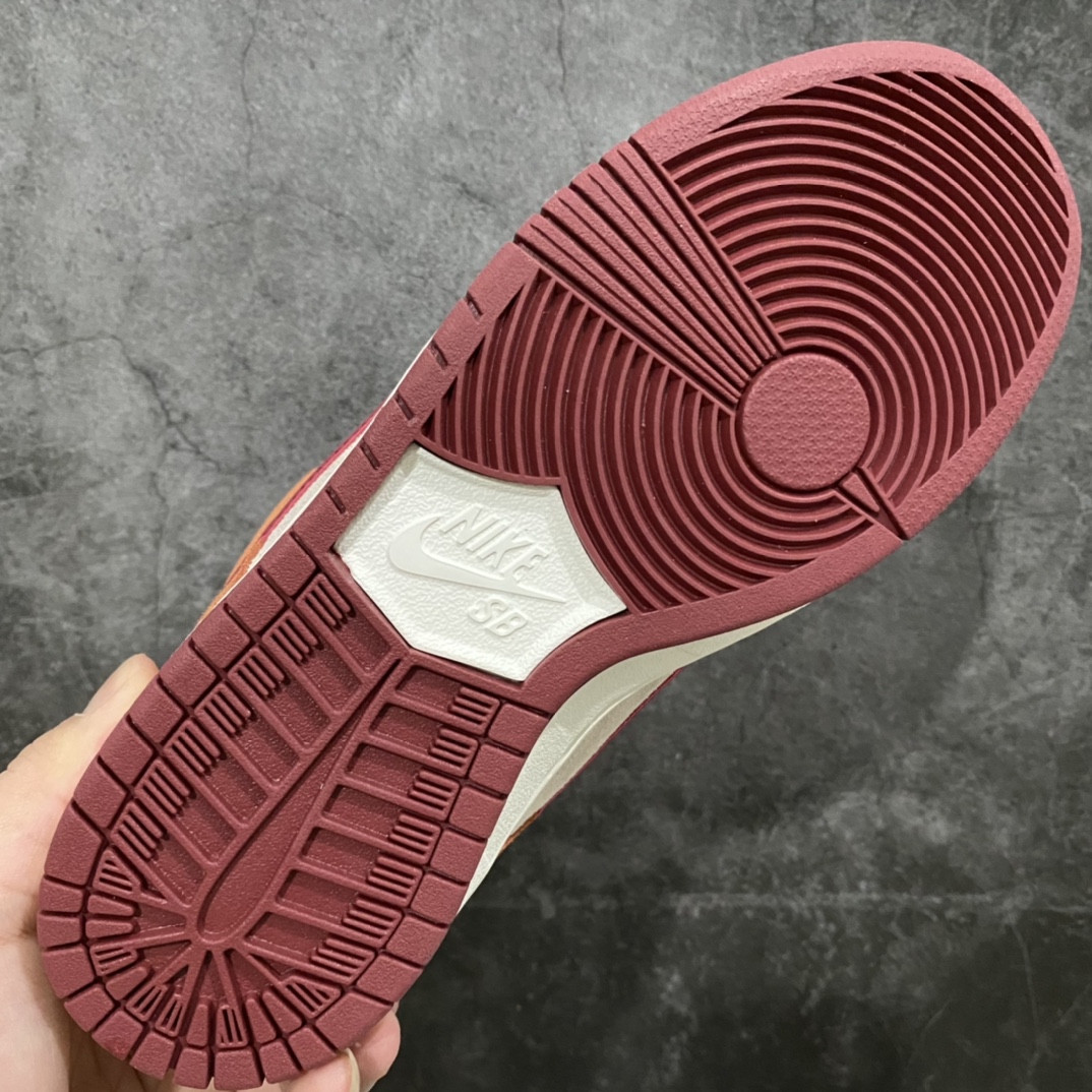 图片[8]-L版纯原Dunk SB红棕 棕色红钩 BQ6817-202 个人感觉是目前市场最优版本之一 做工品质都没得挑 厚鞋舌 翻毛皮料无色差 鞋型 勾子清洁度也都很好 价格合理 推荐这个版本 尺码：36-46-选品中心