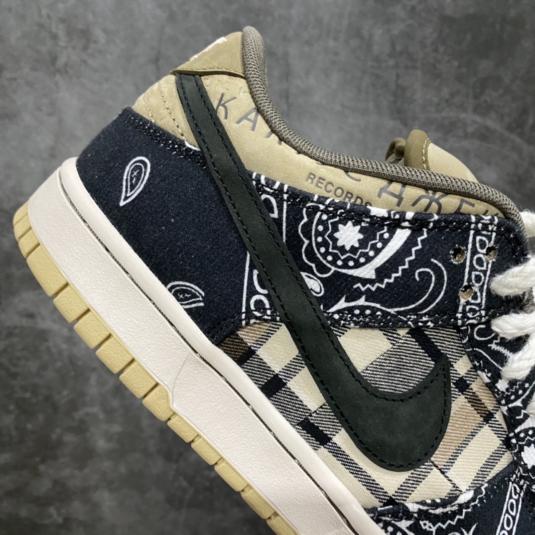 图片[7]-PK版本Travis Scott x Dunk SB腰果花 市场第一梯队品质 可以说细节基本都是对的 鞋头上翘弧度正确 后跟小山峰弧度正确 贝利原厂皮料 所有细节正确 缩减文案不多描述 各大代号纯原中的巅峰版本 具体见细节图即可 尺码：36 36.5 37 38 38.5 39 40 40.5 41 42 42.5 43 44 44.5 45 46 47.5-选品中心