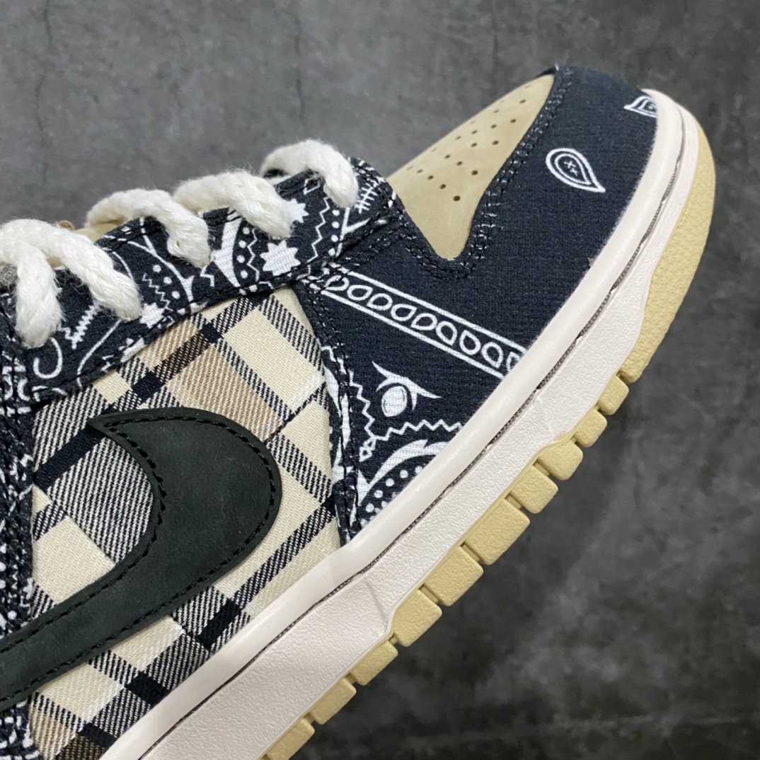 图片[6]-PK版本Travis Scott x Dunk SB腰果花 市场第一梯队品质 可以说细节基本都是对的 鞋头上翘弧度正确 后跟小山峰弧度正确 贝利原厂皮料 所有细节正确 缩减文案不多描述 各大代号纯原中的巅峰版本 具体见细节图即可 尺码：36 36.5 37 38 38.5 39 40 40.5 41 42 42.5 43 44 44.5 45 46 47.5-选品中心
