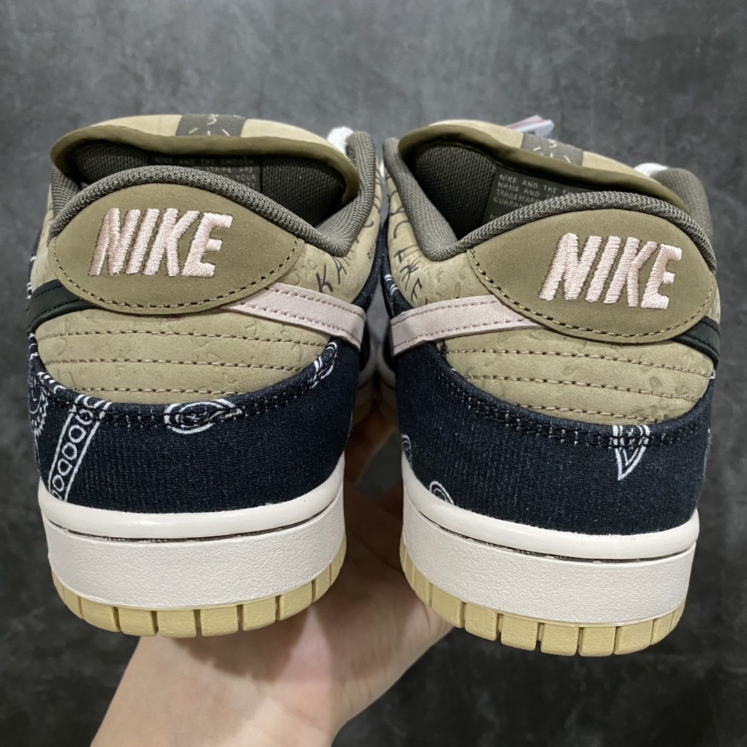 图片[8]-PK版本Travis Scott x Dunk SB腰果花 市场第一梯队品质 可以说细节基本都是对的 鞋头上翘弧度正确 后跟小山峰弧度正确 贝利原厂皮料 所有细节正确 缩减文案不多描述 各大代号纯原中的巅峰版本 具体见细节图即可 尺码：36 36.5 37 38 38.5 39 40 40.5 41 42 42.5 43 44 44.5 45 46 47.5-选品中心