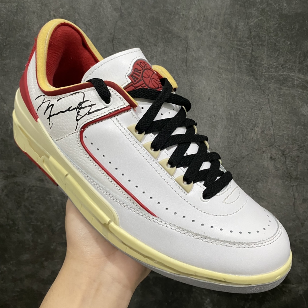 图片[4]-Air Jordan 2 x Off White AJ2 OW联名白红解构DJ4375-106 原盒原材原配件 细节很好 价格也不算贵 卖高价的这个版本真心可以推荐 做的很好 另外有莞顶版本 价格比较贵 尺码：40-47.5-选品中心