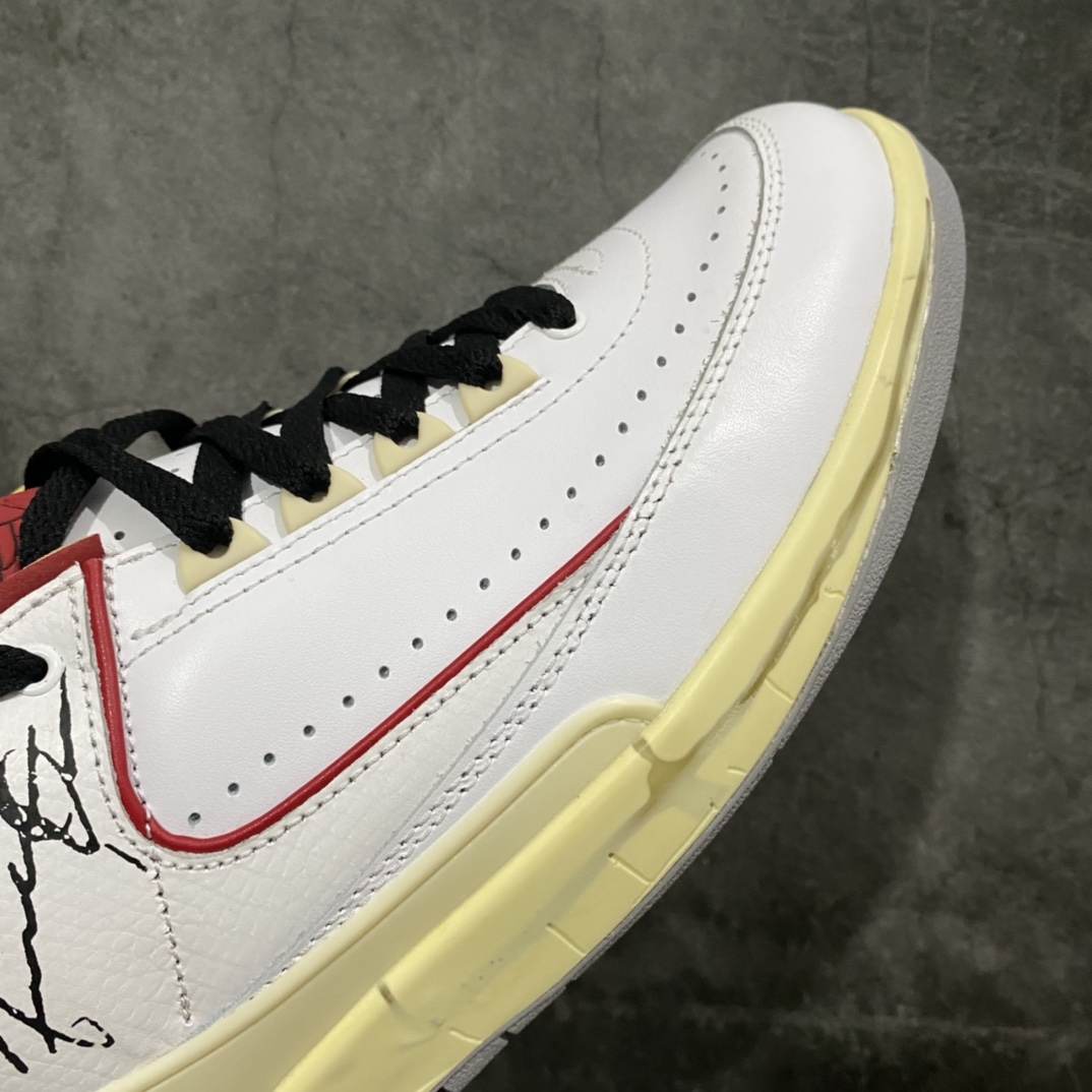 图片[6]-Air Jordan 2 x Off White AJ2 OW联名白红解构DJ4375-106 原盒原材原配件 细节很好 价格也不算贵 卖高价的这个版本真心可以推荐 做的很好 另外有莞顶版本 价格比较贵 尺码：40-47.5-选品中心