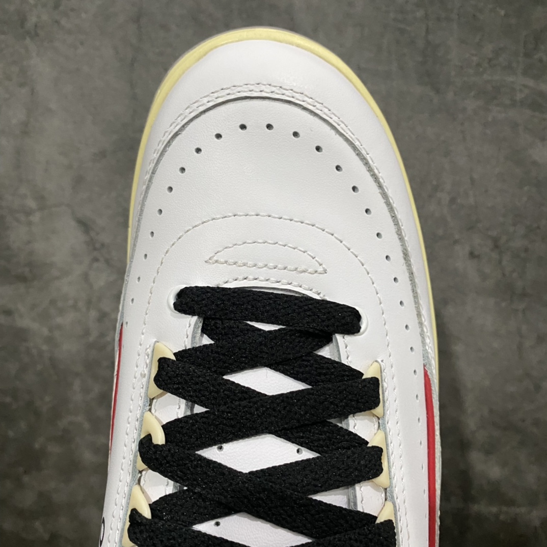 图片[5]-Air Jordan 2 x Off White AJ2 OW联名白红解构DJ4375-106 原盒原材原配件 细节很好 价格也不算贵 卖高价的这个版本真心可以推荐 做的很好 另外有莞顶版本 价格比较贵 尺码：40-47.5-选品中心