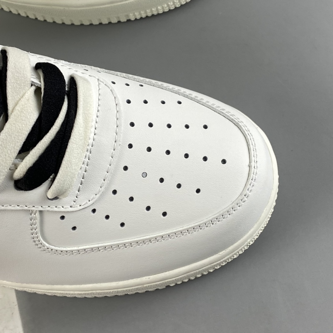 P220 Nike Air Force 1’07 Low 米黑电绣勾 空军一号低帮休闲板鞋 CL6326-158