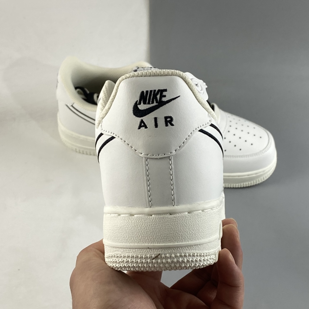 P220 Nike Air Force 1’07 Low 米黑电绣勾 空军一号低帮休闲板鞋 CL6326-158