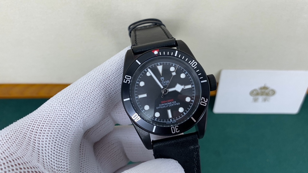 Tudor 皇家 帝舵碧湾系列，黑陶瓷