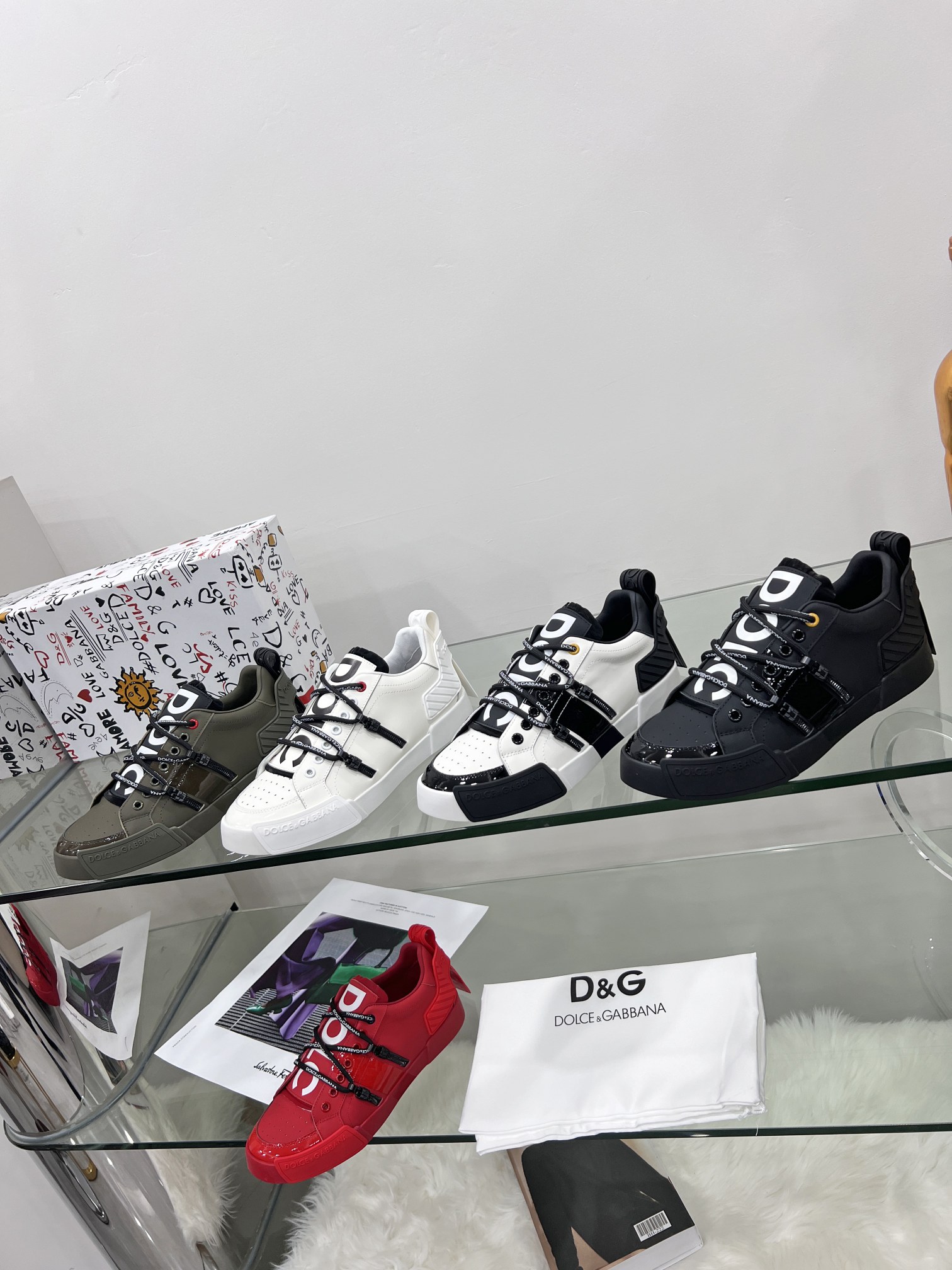 Buy the Best High Quality Replica
 Dolce & Gabbana Casual Shoes Unisex Cowhide Rubber Sheepskin Silk Fashion Casual