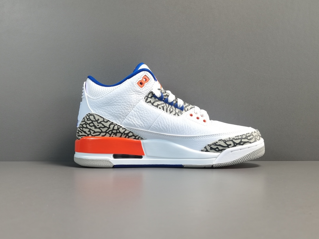 福利特价
【纯原：顶级AJ3】尼克斯  Air Jordan 3  Knicks 
货号：-148  