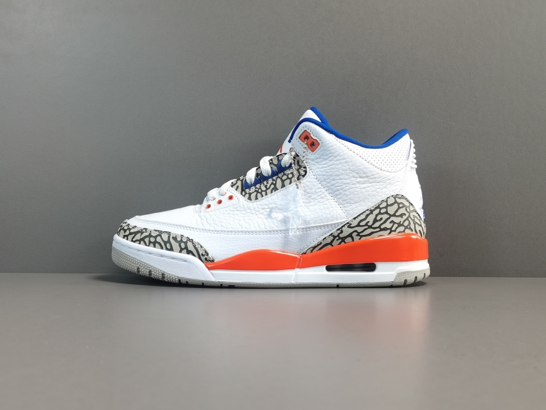  福利特价
【纯原：顶级AJ3】尼克斯  Air Jordan 3  Knicks 
货号：-148  