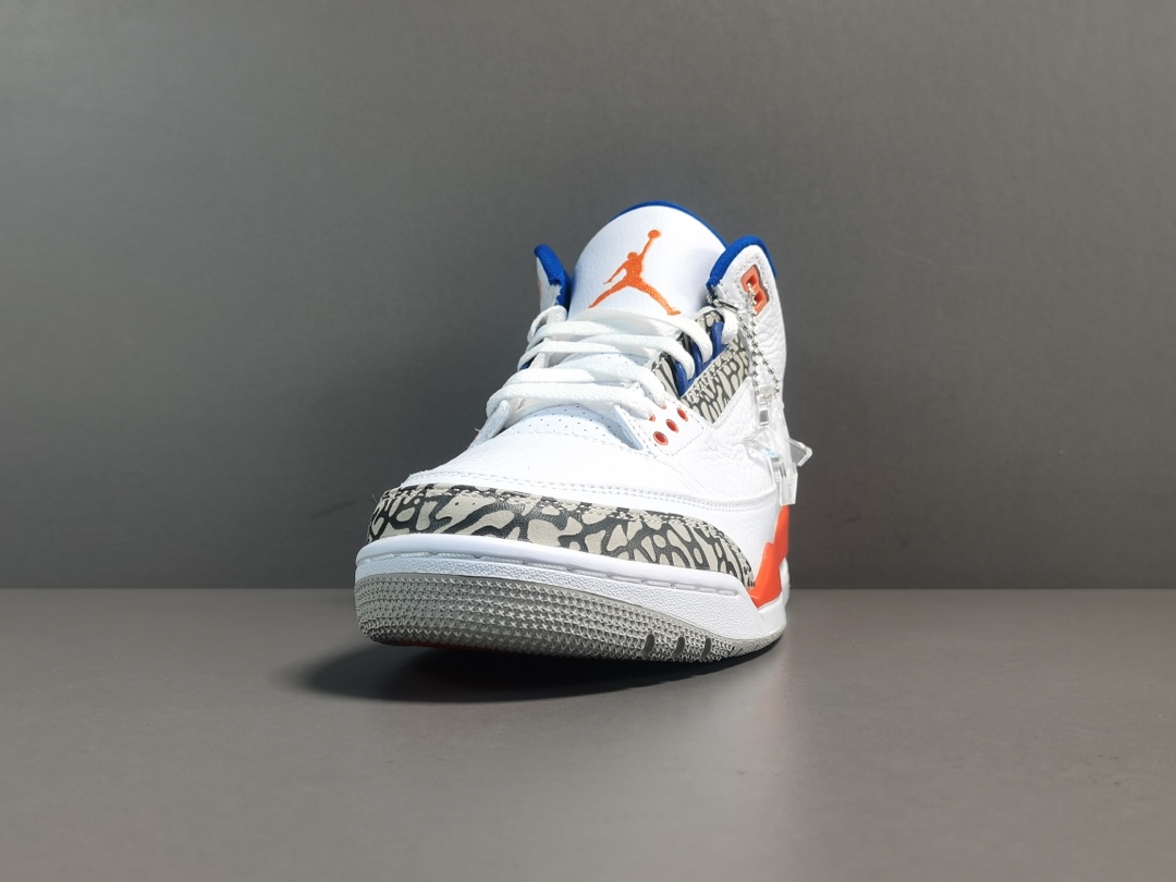  福利特价
【纯原：顶级AJ3】尼克斯  Air Jordan 3  Knicks 
货号：-148  