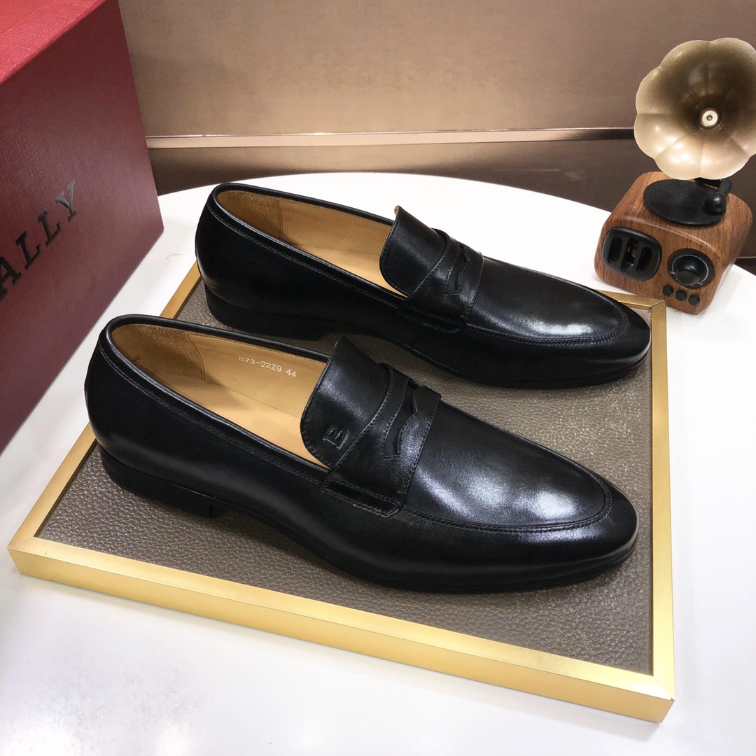 J5  Bally .巴利官网一比一.男士皮鞋👊🏻每一位成功男士的身份衬托，上脚大气稳重🚶🏻🚶🏻高端定制专柜原版头层牛皮+进口牛皮内里。不管风吹雨打鞋楦不变，经得起时间的验证🔍️