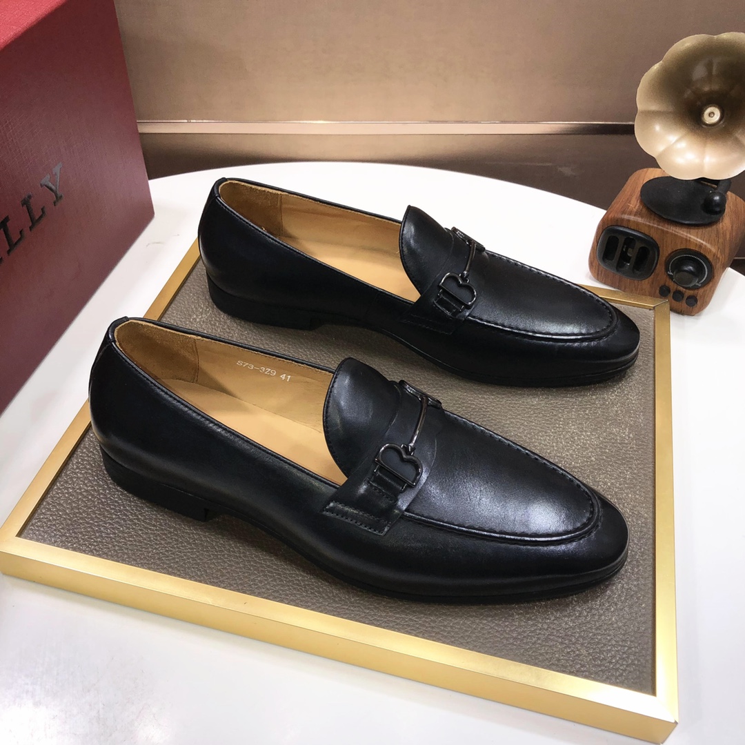 J5  Bally .巴利官网一比一.男士皮鞋👊🏻每一位成功男士的身份衬托，上脚大气稳重🚶🏻🚶🏻高端定制专柜原版头层牛皮+进口牛皮内里。不管风吹雨打鞋楦不变，经得起时间的验证🔍️