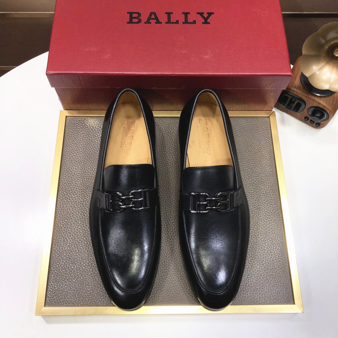 J5  Bally .巴利官网一比一.男士皮鞋👊🏻每一位成功男士的身份衬托，上脚大气稳重🚶🏻🚶🏻高端定制专柜原版头层牛皮+进口牛皮内里。不管风吹雨打鞋楦不变，经得起时间的验证🔍️
