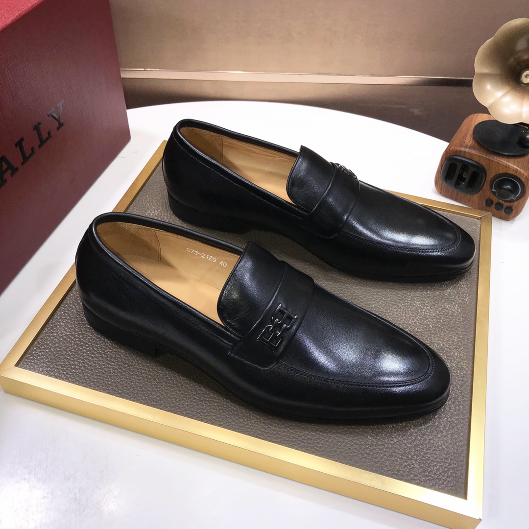 J5  Bally .巴利官网一比一.男士皮鞋👊🏻每一位成功男士的身份衬托，上脚大气稳重🚶🏻🚶🏻高端定制专柜原版头层牛皮+进口牛皮内里。不管风吹雨打鞋楦不变，经得起时间的验证🔍️