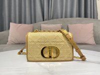 Dior Caro Bags Handbags Straw Woven Chains
