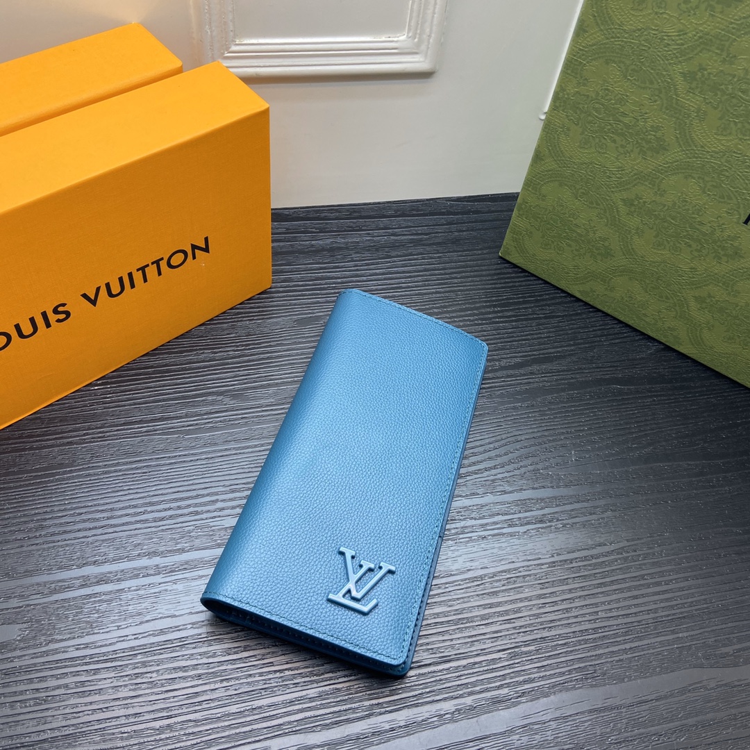 Genuine leather bifold wallet front view
