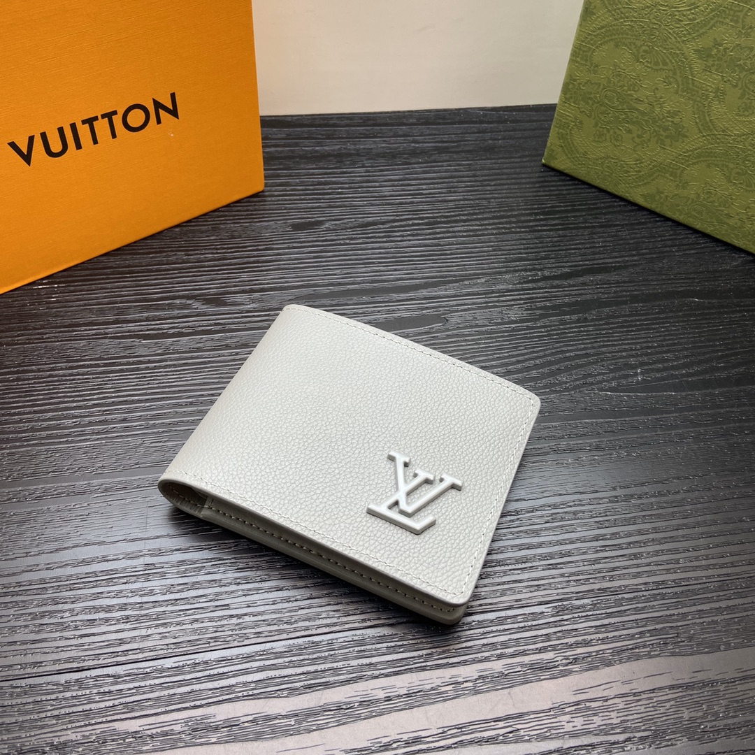 Premium Leather Bifold Wallet - Front View