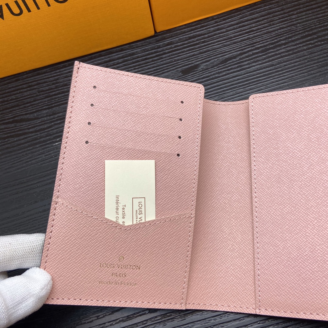 Passport holder detail close-up