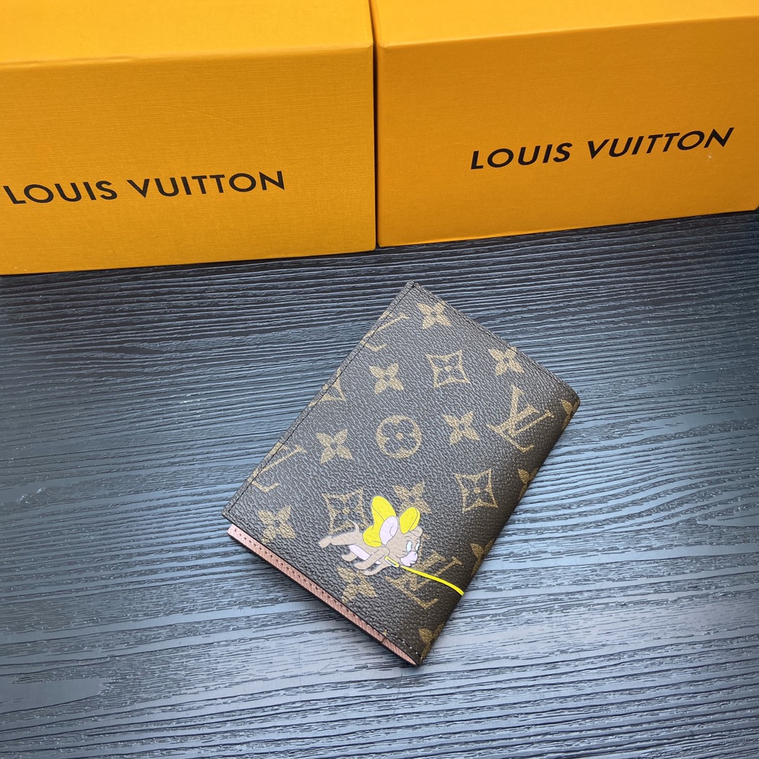 Passport holder material texture