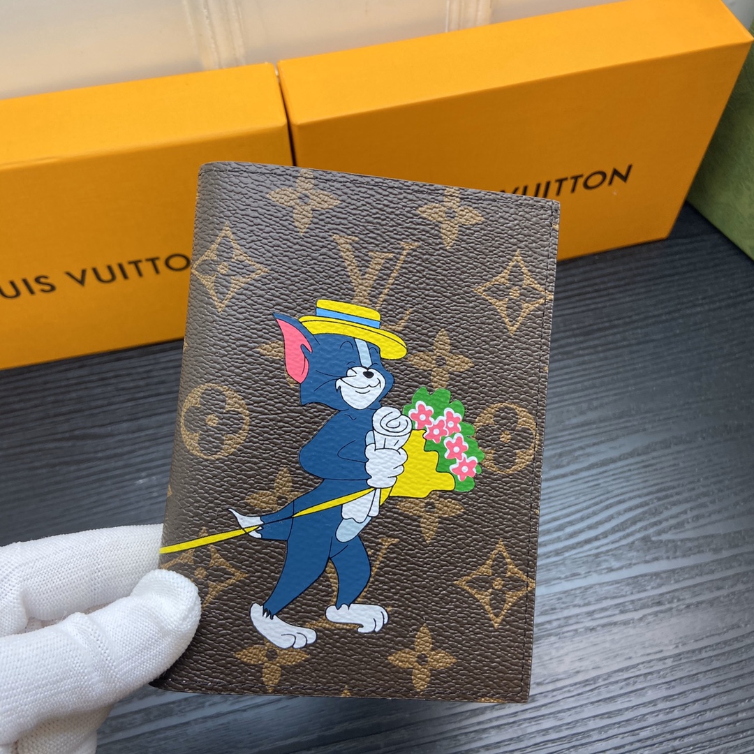 Passport holder side view