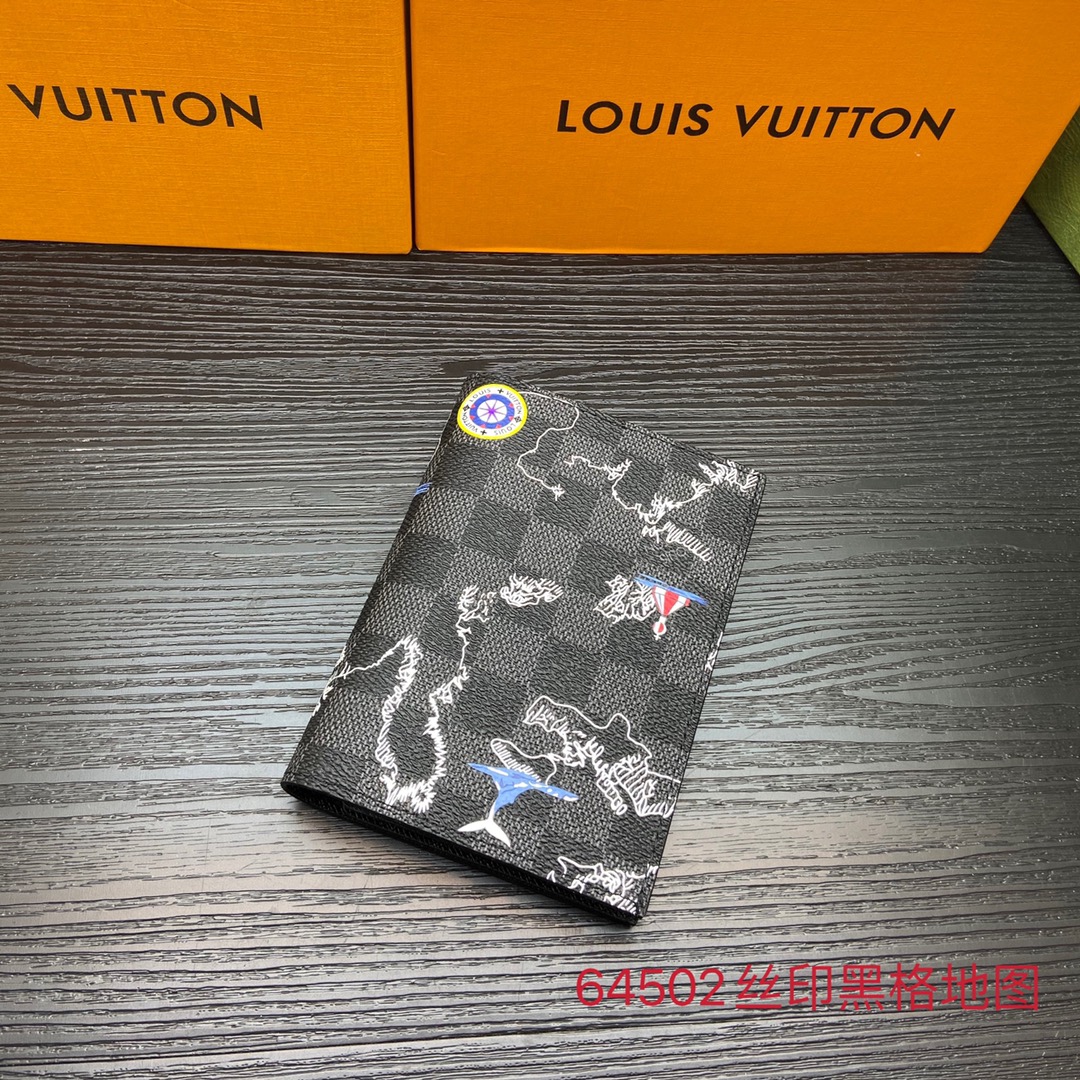 Luxury leather passport wallet front