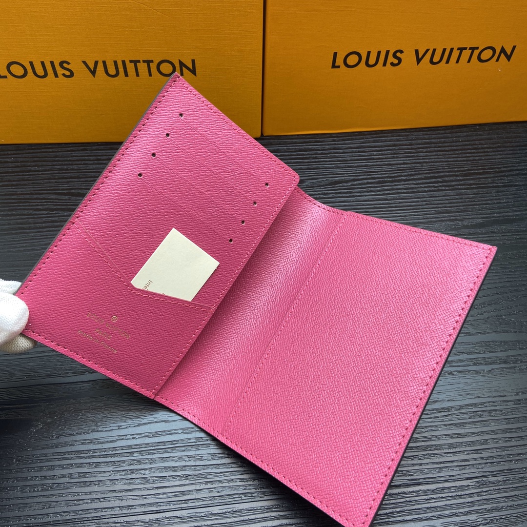 Passport holder in use