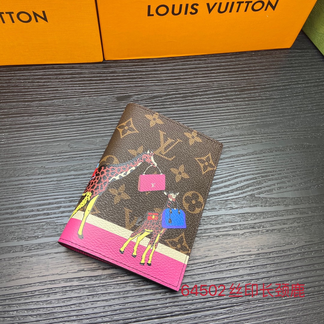 Genuine leather passport holder front view