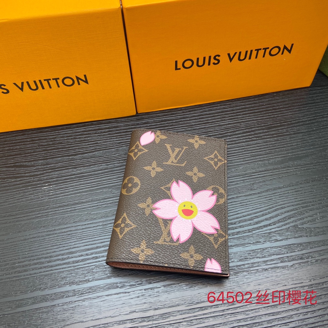 Luxury leather passport holder front