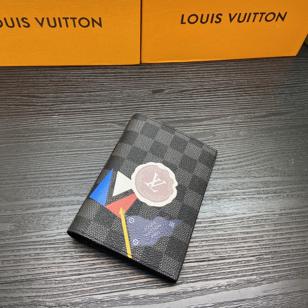 Classic leather passport holder interior